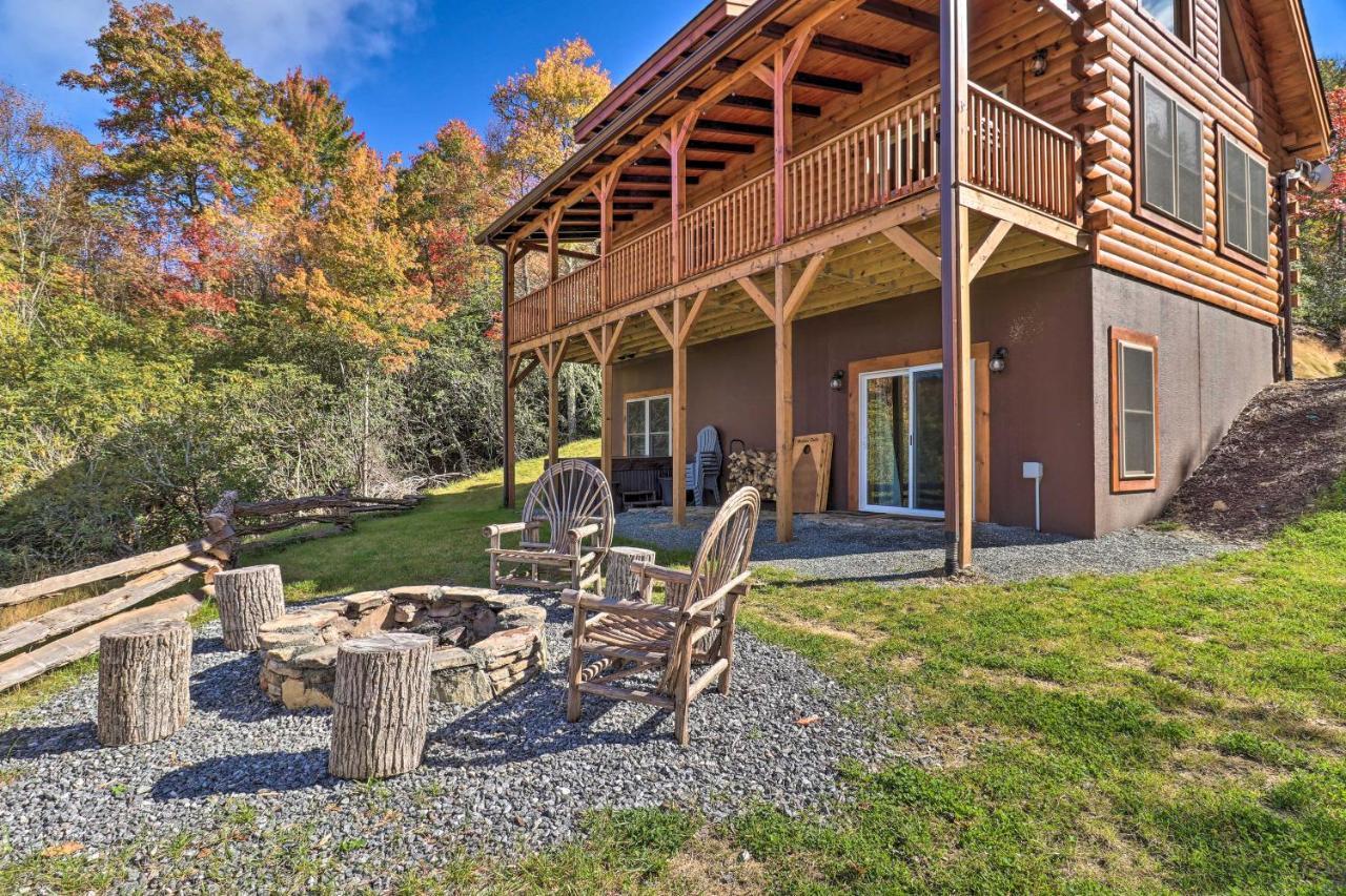 Hilltop Cabin On 5 Acres With Hot Tub And Waterfall! Брайсън Сити Екстериор снимка