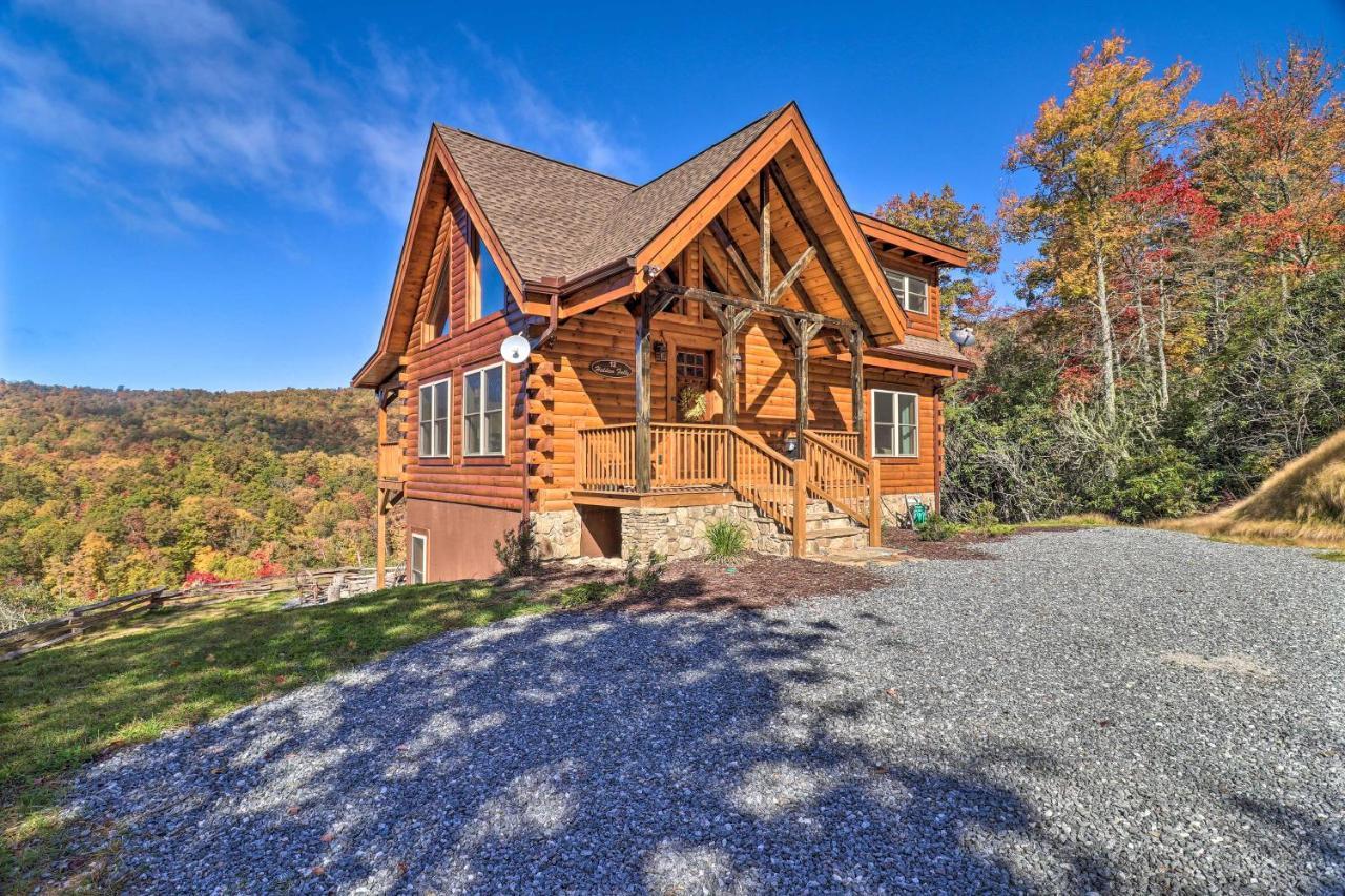 Hilltop Cabin On 5 Acres With Hot Tub And Waterfall! Брайсън Сити Екстериор снимка